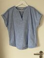 Tom Tailor, Blusenshirt, Gr. 38, blau, NEU