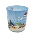 12 Stück Weihnachten Sleeve Duftglas 65x75mm Kerze Santa 18h Brenndauer Deko neu