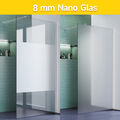 Walk In Dusche Duschwand Duschabtrennung 8mm Nano Glas Duschkabine 80-140x200cm