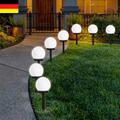 8er-set LED Solarleuchte Solar Leuchten Solarlampe Gartenleuchten Garten Kugel A