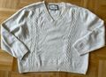 Gucci Pullover Strick Wolle Gr. S M Creme off white Zopfmuster