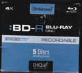 Intenso 5001215 Blu-ray BD-R Rohling 25GB 5 St. Jewelcase NEU