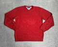 TOMMY HILFIGER Herren Pullover Gr. L Sweater Jumper Strickpullover 6807 Rot