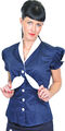 Küstenluder »EILEEN SAILOR« Retro Matrosen Pin Up BLUSE Blouse - Weiß Rockabilly