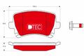 TRW Bremsbelagsatz Scheibenbremse DTEC COTEC GDB1622DTE für AUDI VW GOLF A6 SEAT