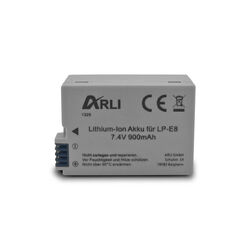 Akku für Canon LPE8 LP-E8 LP-E8+ 900 mAh EOS 550D 600D 650D 700D Ersatzakku