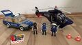 Playmobil Polizeiauto, Polizeihubschrauber, Polizeifahrzeug mit Zubehör