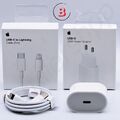 Original Apple 1M-2M USB-C Lightning Kabel / 20Watt Netzteil iPhone 9 X 12 13 14