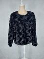 Jacke Vero Moda Fake Fur Gr. M 38 (S/36) schwarz Kunstfell Mantel kurz elegant 