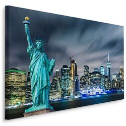 Leinwandbild Canvas Print Deko Wandbild Reisen USA New York City Freiheitsstatue