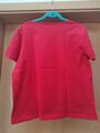 Damen T-Shirt Gr.44/46 rot mit Herzen bedruckt