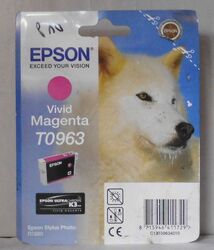 Original Epson T0963 Tinte vivid magenta für Stylus Photo R2880    2020 OVP