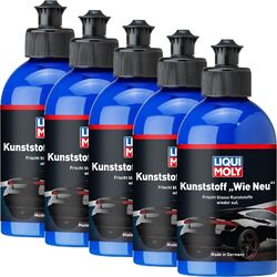 5x 250 ml LIQUI MOLY 1552 KUNSTSTOFFPFLEGEMITTEL SCHWARZ WIE NEU KUNSTOFF PFLEGE