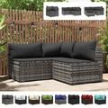 Garten Lounge Set Mit Kissen Gartensofa Ecksofa Gartenmöbel Poly Rattan