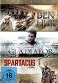 BEN HUR/GLADIATOR/SPARTACUS  3 DVD NEU 