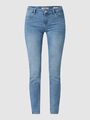 Guess  Jeans/Skinny Fit Mid Rise Jeans mit Stretch-Anteil Annette in hellblau