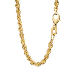 45cm Zopfkette 585 Gelb Gold 14 Karat Halskette Kordel hohl 3,3mm Breit 3663