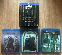 MATRIX COMPLETE TRILOGY RELOADED REVOLUTIONS 3 - DISC BLURAY WIE NEU