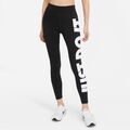 Nike Sportswear Essential Leggings mit hohem Bund und Grafik Schwarz Gr: XS