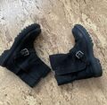 GEOX ASHEELY Stiefelette BIKER ANKLE Chelsea BOOTS schwarz Gr. 37