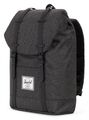 Herschel Retreat Backpack Laptop Rucksack - Black Crosshatch NEU MIT ETIKETT