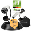 ABSINA Elektroauto Ladekabel Typ 2 Mode 3 - 5 Meter, 3-phasig, 11kW, 16A, IP55