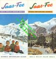 SAAS FEE Reiseprospekt - Schweiz, Wallis - ca. 1960 - AD74