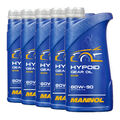 5 (5x1) Liter MANNOL SAE 80W-90 Hypoid Getriebeöl/ Schaltgetriebe/ Achsen GL5