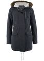 Sportlicher Parka mit Kapuze Gr. 48 Schwarz Damen Winterparka Jacke Mantel Neu*