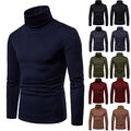 Herren Strick Rollkragen Pullover Strickshirt Pulli Langarmshirt Strickpullover