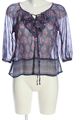 HOLLISTER Transparenz-Bluse Damen Gr. DE 34 blau-pink Casual-Look