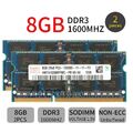 Hynix 16GB 2x 8GB 4GB DDR3 1600MHz PC3-12800S SODIMM Laptop Arbeitsspeicher DE