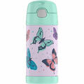 THERMOS kids Isolier-Trinkflasche FUNTAINER STRAW BOTTLE Butterflies 350 ml