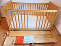 Babybett/Kinderbett, mit passender  Matratze 70x 140 und Spannbettbezug