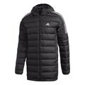 adidas Essentials Daunenparka lange Daunenjacke Herren schwarz/weiß [GH4604]