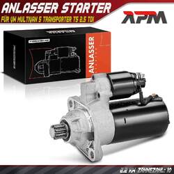 Anlasser Starter 2,2 KW für VW Transporter Multivan T5 Bus 7E 7H 2.5 TDI 03-09