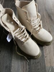 Damen Boots Canvas beige Catwalk Gr. 38