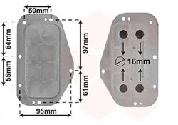 VAN WEZEL Ölkühler Motoröl Motorölkühler 37013702