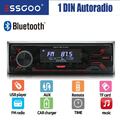 ESSGOO Single 1 DIN Autoradio mit Bluetooth FREISPRECH MP3 FM USB SD AUX OHNE CD