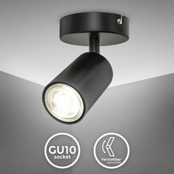 LED Spotleuchte schwenkbar Retro Schwarz GU10 Deckenlampe Wandleuchte Spot Flur