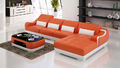 Ledersofa Couch Wohnlandschaft Ecksofa Eck Garnitur Design Modern  Sofa G8025C