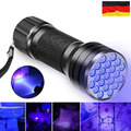 UV Taschenlampe Schwarzlicht 21 LED Taschenlicht 395nm Bernstein Handlampe DE