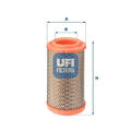 Luftfilter Filtereinsatz 27.756.00 UFI für FIAT 126 500