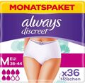 Always Discreet Inkontinenz Pants Schutz Größe M Plus Monatspaket 36 Höschen