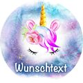 Einhorn Tortenaufleger Party Deko personalisiert Geschenk Neu Bild Unicorn eßbar