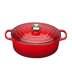 Le Creuset Bräter Signature 40 cm oval Kirschrot 13,9 L  Gusseisen 2117840060243