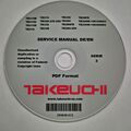 Takeuchi Bagger Serie 2 Werkstatthandbuch Reparaturanleitung CD Deutsch/Englisch