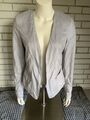 Bonita Damen Jacke Blazer Grau Gr. 36 S Wildlederoptik Neupreis 139,95€ Fashion