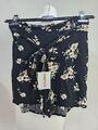 EK4469 Damen Shorts von Vero MOda, schwarz, Blumen, Gr. S