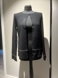 Schwarze Strickjacke von Alba Moda Gr. 36